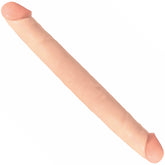 Basix 12 Inch Double Dong Flesh Default Title > Realistic Dildos and Vibes > Double Dildos